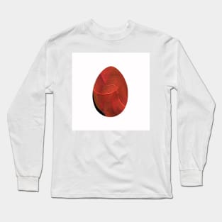 Easter egg - textured orange smears isolated on white background. Watercolor colorful textured painting. Design for background, cover and packaging, Easter and food illustration, greeting card. Long Sleeve T-Shirt